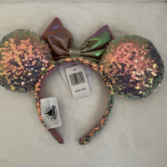 50th Anniversary Ears Earidescent Iridescent Pink Headband - Picture 3 of 3